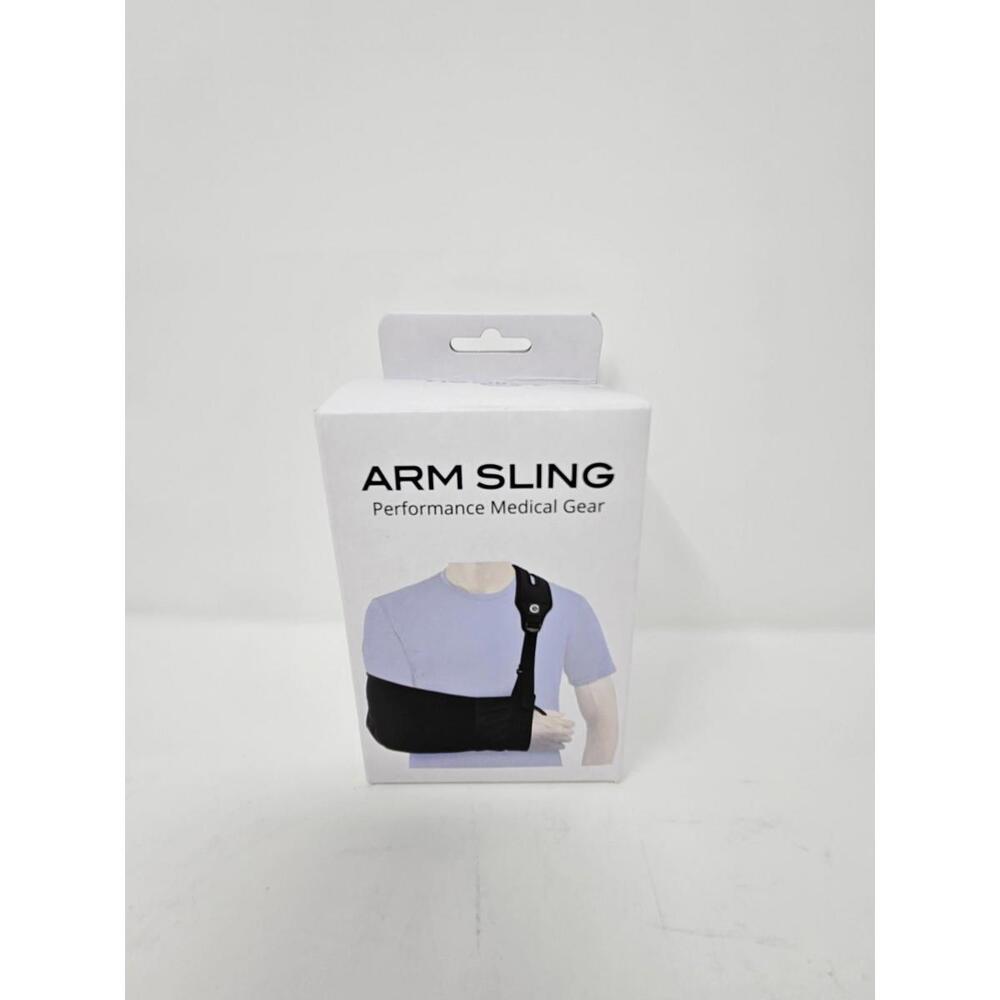 NEW Medical Arm Sling w/ Split Strap Technology Ergonomic Design Black FREE SHIP